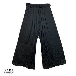 ZARA Women Collection High rise Pleated Wide Leg